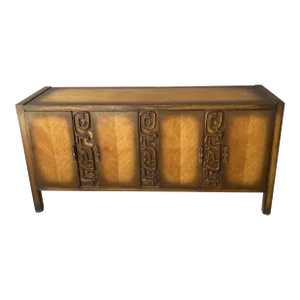 Mid 20th Century Brutalist Tessellated Sideboard