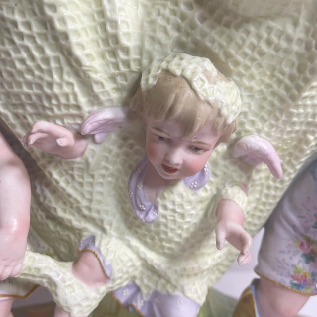 Figurative Early 20th Century Porcelain Planter Marked Sitzendorf For Sale - Image 3 of 11