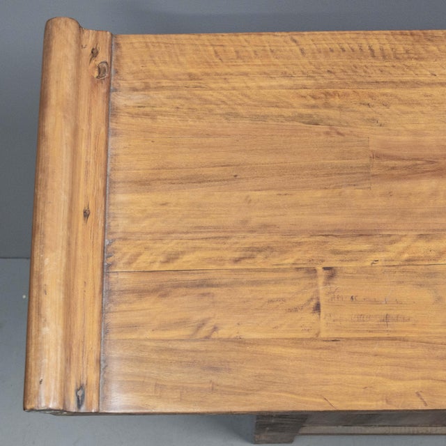 Late 20th Century Chinese Elm & Mixed Hardwood Console / Sideboard For Sale - Image 13 of 14