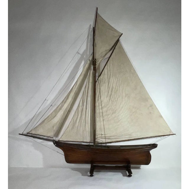 Vintage Pond Yacht with Makers Badge For Sale - Image 9 of 12