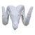 Vintage White Rams Head Statue For Sale