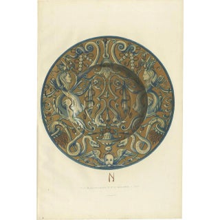 Delange, Majolica Plate of Mr. De Basilewski, 1869, Print For Sale