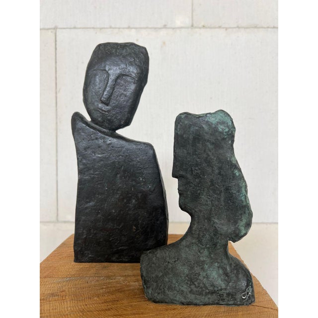 Filippa De Boer, Figurative Composition, 1980s, Bronze, Set of 2 For Sale - Image 15 of 15