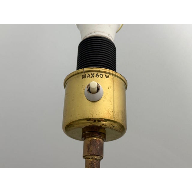 Armaturhantverk Göteborg, Articulating Floor Lamps, Brass, Fabric, Sweden, 1960s For Sale - Image 13 of 15