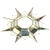 Mexican Modern Gilt Metal Sunburst Mirror in the Style of Sergio Bustamante, 1979 A striking Mexican Modern sunburst...