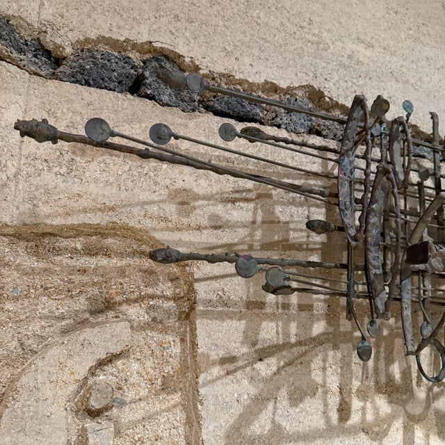 Phil Rowe 1963 Brutalist Brass Wall Sculpture Mid Century Modern Contemporary For Sale In San Diego - Image 6 of 10