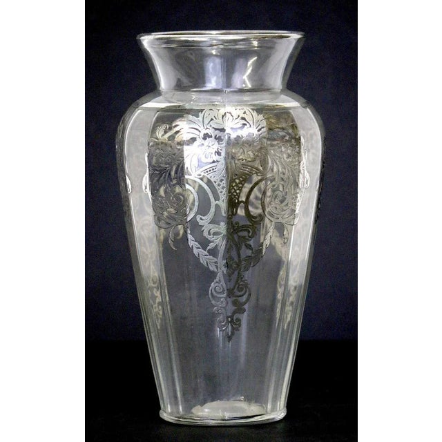 Art Nouveau Sterling Silver Overlay Glass Vase with Provenance For Sale In West Palm - Image 6 of 7