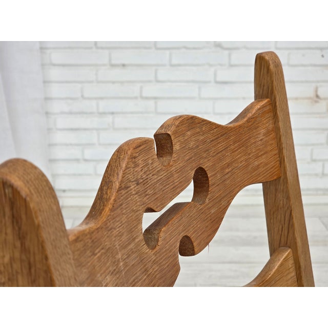 Danish Dining Chairs in Wool and Oak, 1970s, Set of 2 For Sale - Image 4 of 17