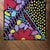 This cheerful bright colourful Flower Power rug with flowers and dots complements various interior styles. The rug is in a...