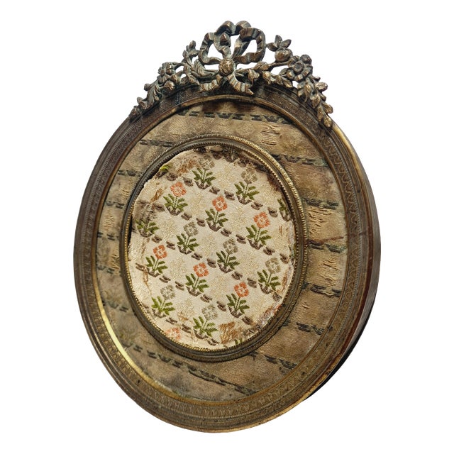 Bronze and Glass Rococo Frame, France, 1890s For Sale