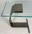 Pair of Rick Berry Tables for DIA, Pair of Steel & Glass Side Tables, Drink Tables from Design Institute of America Bring...
