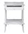 A Vintage White Painted Wood Bedside Table with a drawer and a Lower Shelf.