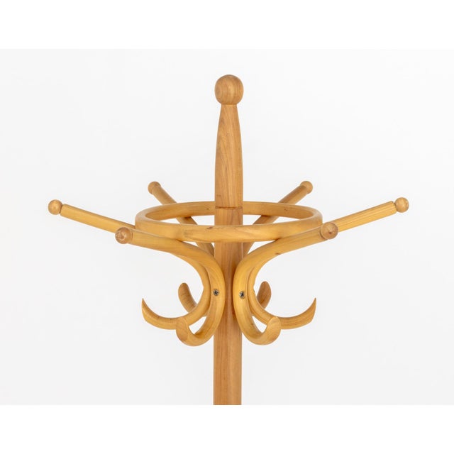 Wood Thonet Style Bentwood Coat Rack For Sale - Image 7 of 8