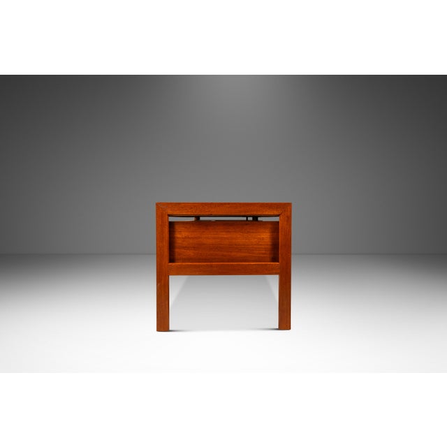 Dyrlund Danish Mid-Century Modern "Floating" Executive Desk in Teak by Dyrlund, Denmark, C. 1960s For Sale - Image 4 of 18