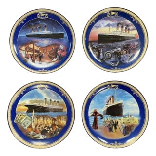 Vintage Collectable Titanic Plates from Bradford Exchange, Set of 4 For Sale