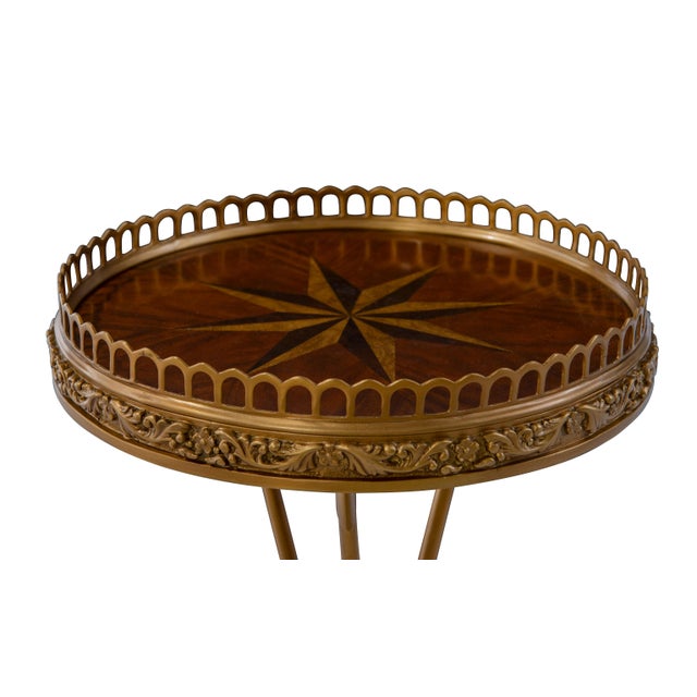 Traditional Maitland-Smith Arrow Martini Table For Sale - Image 3 of 5