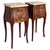 Antique Louis XV French Marquetry Marble Top Nightstands, Set of 2 For Sale - Image 15 of 18