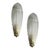 Romantic Venetian White Graniglia Leaf Murano Glass Wall Sconces by Simoeng for Simoeng, Set of 2 For Sale - Image 6 of 6