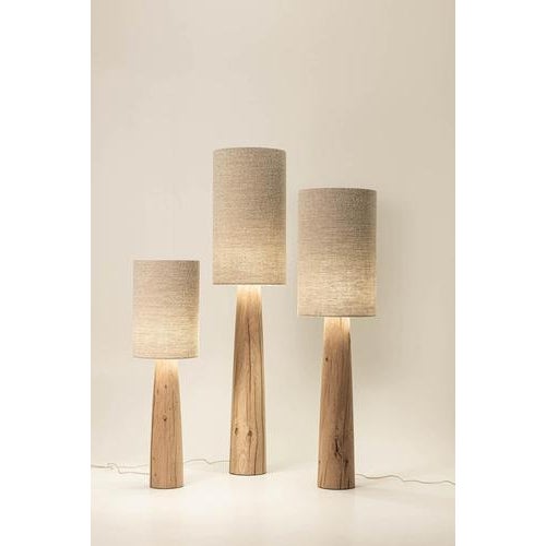 Bengra fl4s lamp by jeroen de ruddere. Dimensions: d 25 x h 80 cm cord lenght: 175 cm dimmable: yes materials: oak brutal...