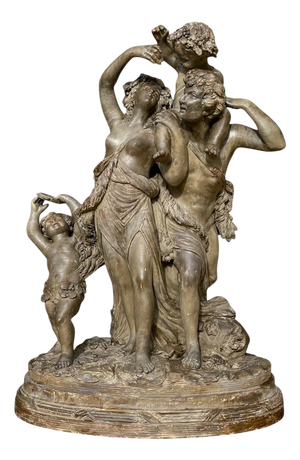 After Clodion, The Bacchanalia, Terracotta