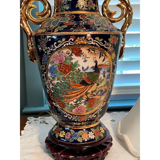 An extraordinary, highly decorative 6-piece vintage mid-century Japanese Satsuma-style porcelain collection. Sharing an...