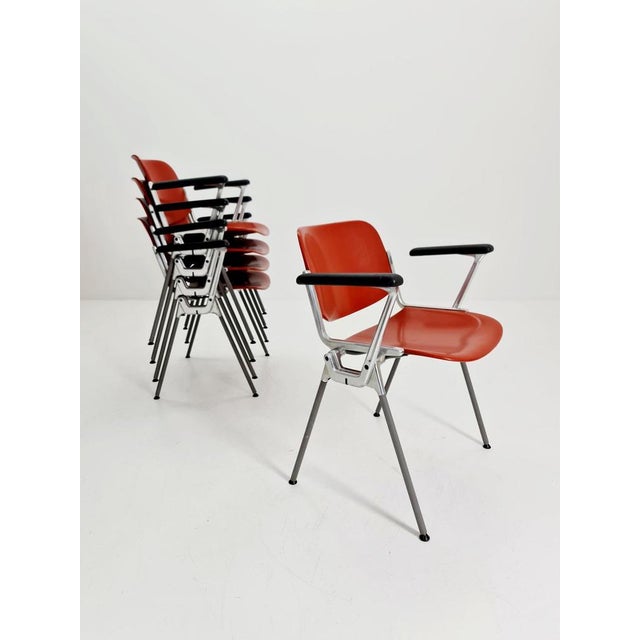 Wood Italian Castelli Armchair by Giancarlo Piretti, 1970s For Sale - Image 7 of 11