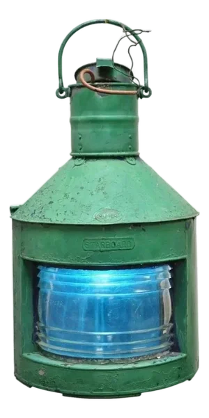 Antique Eli Griffith & Sons Green Marine Masthead Ship Lantern Light Fixture