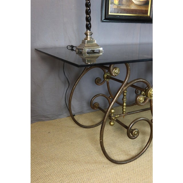 Wrought Iron Serving Table For Sale - Image 5 of 11