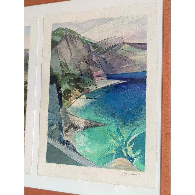 Blue Camille Hilaire, Mont Sainte Victoire, 1980s, Lithograph For Sale - Image 8 of 12