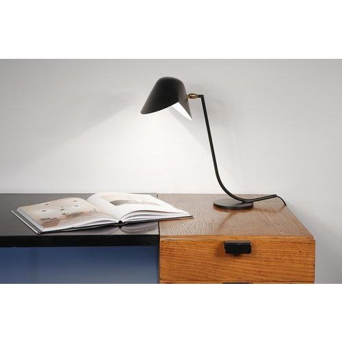 Not Yet Made - Made To Order Mid-Century Modern Black Antony Table Lamp by Serge Mouille For Sale - Image 5 of 9