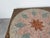 1980’s Vintage Floral Medallion Design Mosaic Top Coffee Table With Green Painted Iron Base/Sold For Sale - Image 4 of 12