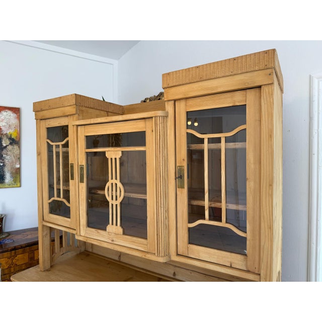 Art Nouveau Kitchen Cupboard in Wood For Sale - Image 4 of 13
