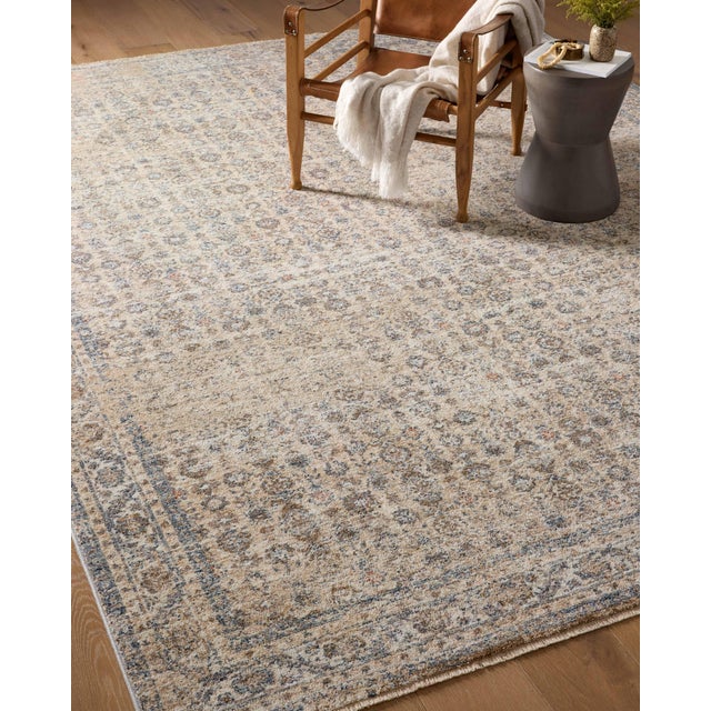 Beige Angela Rose x Loloi Blake Rug Beige / Denim 6'-7" x 9'-10" Area Rug For Sale - Image 8 of 8