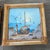 Mid 20th Century Oil Coastal Paintings in Thick Bamboo Frames. Pair For Sale - Image 5 of 12