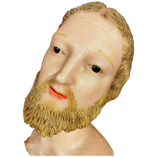 Baroque Saint's Head, 18th Century For Sale - Image 3 of 9