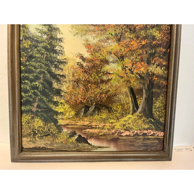 Spalding Acrylic on Canvas Painting of Hunter Mountain Trees in the Fall For Sale In New York - Image 6 of 7