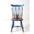 Blue Antique Painted Windsor Chair For Sale - Image 8 of 12