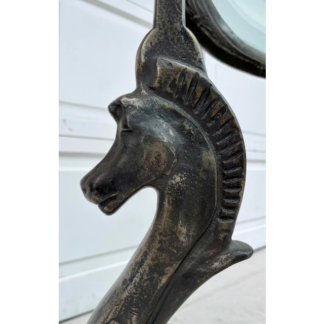 Vintage Steel and Glass Horse Center Dining Table For Sale - Image 12 of 12