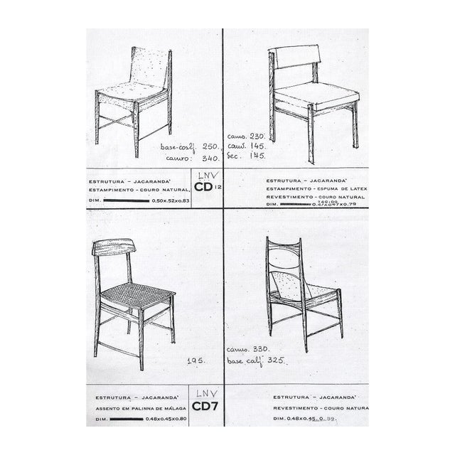 Set of Six “Tião” Dining Chairs in Rosewood by Sergio Rodrigues, Brazil, 1959 - Lot 821A For Sale - Image 12 of 14