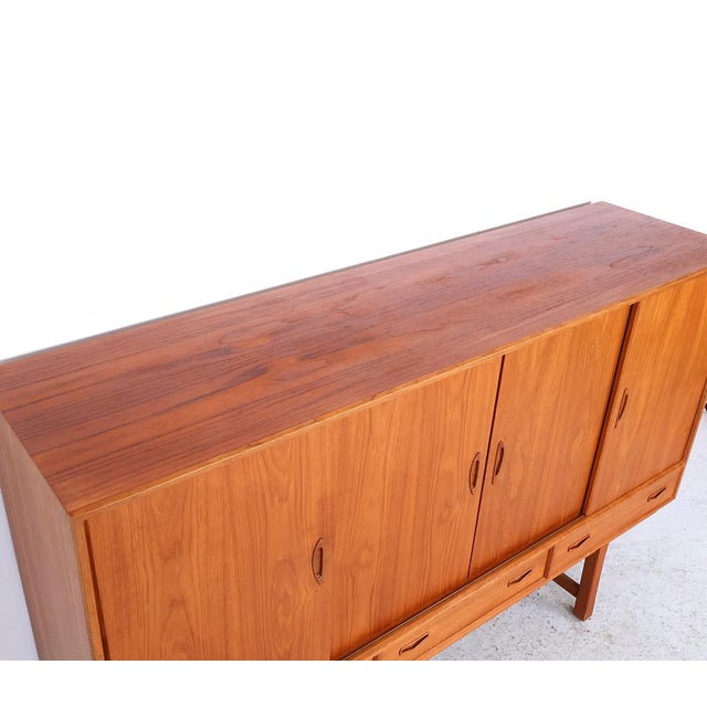 Vintage Danish Highboard with Bar Section, 1960s For Sale - Image 14 of 16