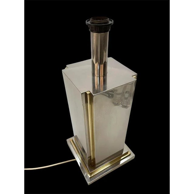 Italian Steel & Brass Table Lamp by Carlo Venturini for Bottega Del Lume, 1970s For Sale - Image 12 of 18