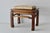 Ming-style wooden stool featuring curved legs; converts to a stool with a woven cushion. In good vintage condition with...