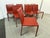 Italian Oxblood Leather Dining Side Chairs, Set of Eight For Sale - Image 10 of 12