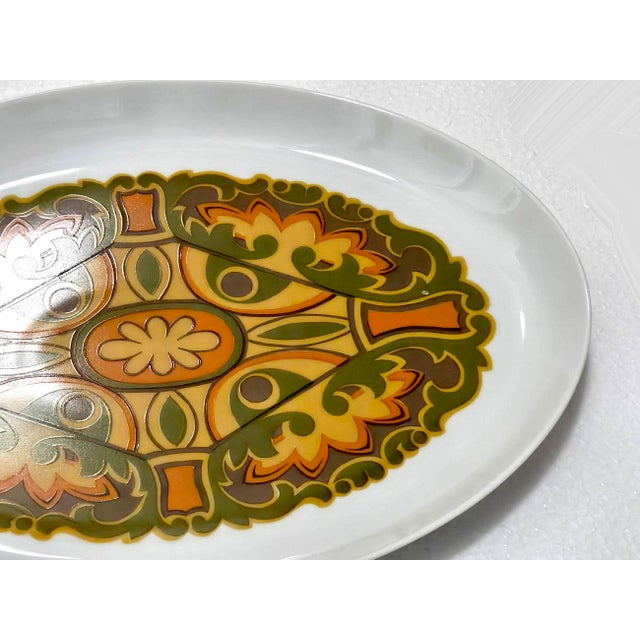 1970s Aquarius Libra Ceramic Oval Platter by Sango For Sale - Image 10 of 12