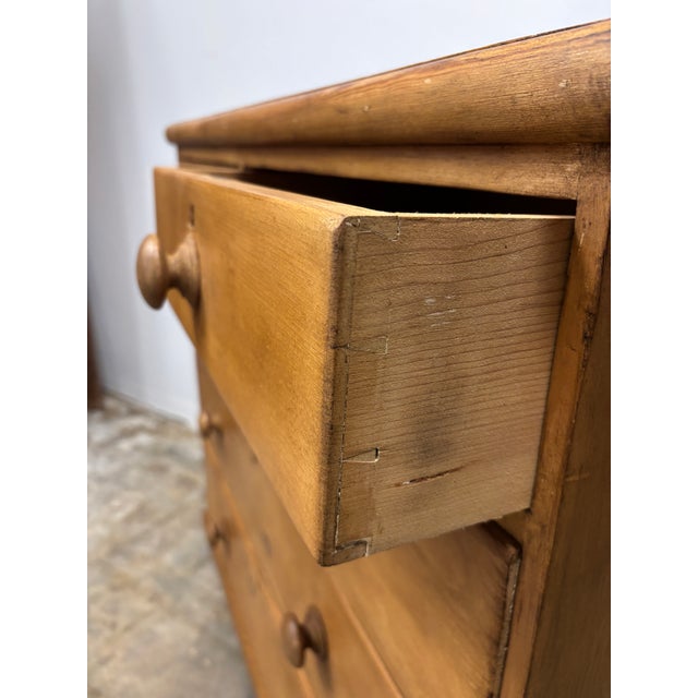 19th Century English Pine Chest of Drawers For Sale - Image 4 of 7