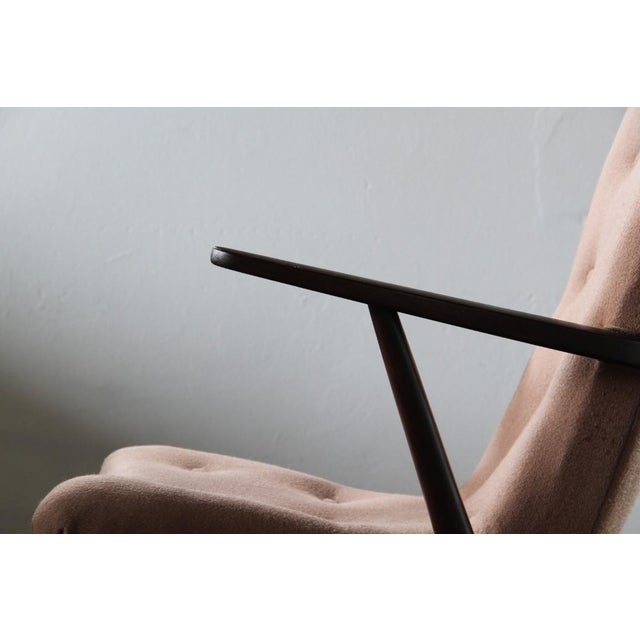 Brown Vintage Danish Style Lounge Chair, 1950s For Sale - Image 8 of 18