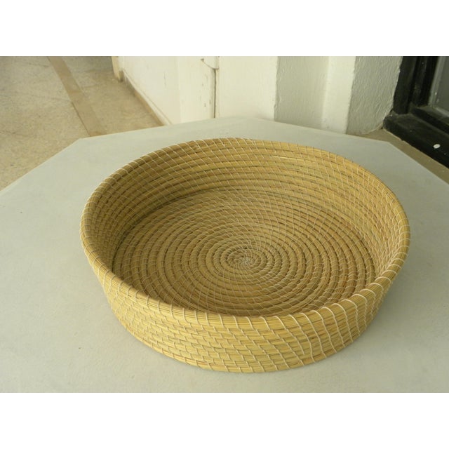 HandWoven Wicker Natural Vegetable Fiber Basket Chairish