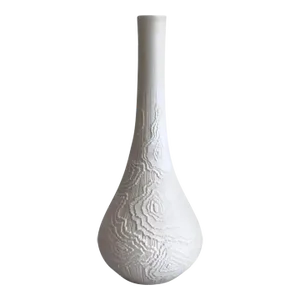 Ak Kaiser Textured White Bisque Vase, 1960s