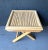 Mid 20th Century Bamboo Rattan Folding Plant Stand Table Riser For Sale - Image 5 of 11