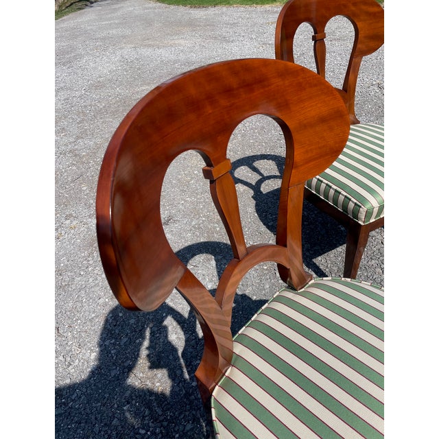 Late 20th Century Late 20th Century Art Deco-Style Dining Side Chairs For Sale - Image 5 of 7